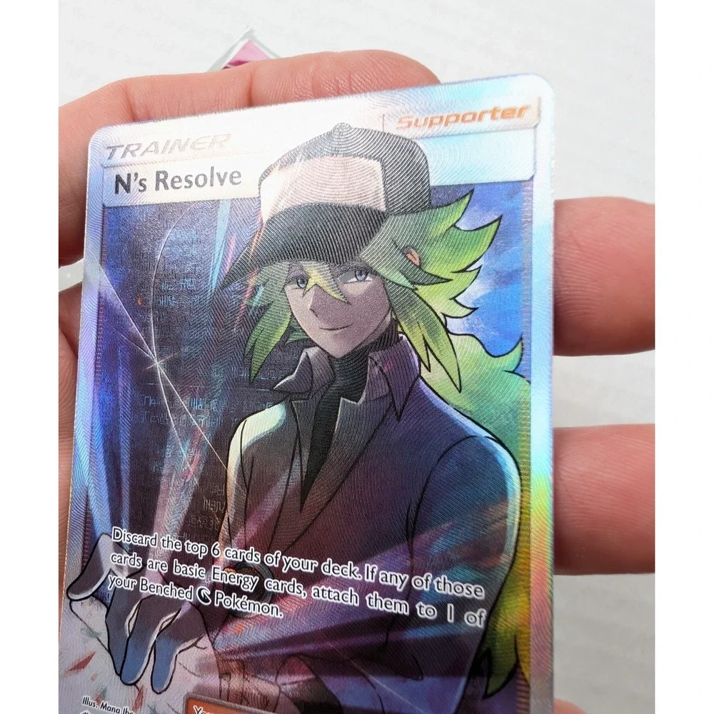 MINT N's Resolve Full Art 232/236 Cosmic Eclipse Pokemon TCG SM12